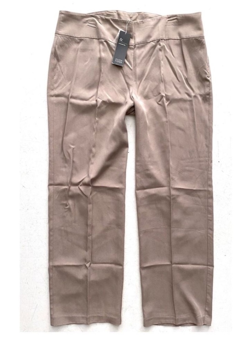 Eileen Fisher Pants Limsn Straight Trouser Pant Small S - RUNS BIG IN WAIST